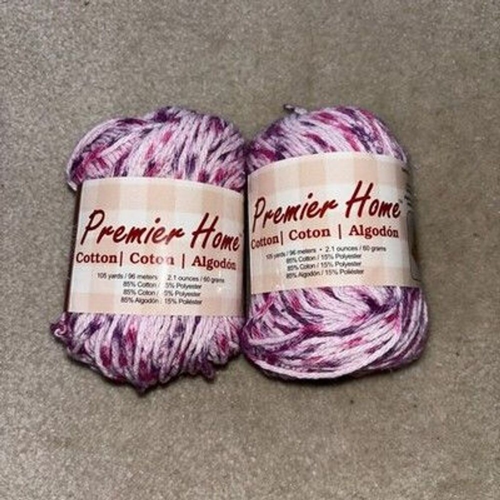Premier Yarns Home Cotton Yarn - Multi-Fruity Speckle Set Of 2 Pink Purple